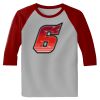 Raglan 3/4 Roundneck Shirt (Gray Body) Thumbnail