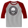 Raglan 3/4 Roundneck Shirt (Gray Body) Thumbnail