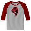 Raglan 3/4 Roundneck Shirt (Gray Body) Thumbnail