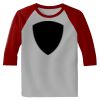 Raglan 3/4 Roundneck Shirt (Gray Body) Thumbnail