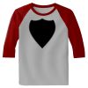 Raglan 3/4 Roundneck Shirt (Gray Body) Thumbnail