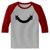 Raglan 3/4 Roundneck Shirt (Gray Body) Thumbnail