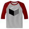 Raglan 3/4 Roundneck Shirt (Gray Body) Thumbnail