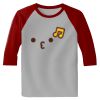 Raglan 3/4 Roundneck Shirt (Gray Body) Thumbnail