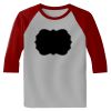 Raglan 3/4 Roundneck Shirt (Gray Body) Thumbnail