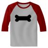 Raglan 3/4 Roundneck Shirt (Gray Body) Thumbnail