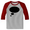 Raglan 3/4 Roundneck Shirt (Gray Body) Thumbnail