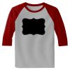 Raglan 3/4 Roundneck Shirt (Gray Body) Thumbnail