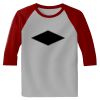 Raglan 3/4 Roundneck Shirt (Gray Body) Thumbnail