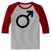 Raglan 3/4 Roundneck Shirt (Gray Body) Thumbnail