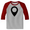 Raglan 3/4 Roundneck Shirt (Gray Body) Thumbnail