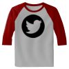 Raglan 3/4 Roundneck Shirt (Gray Body) Thumbnail