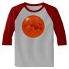 Raglan 3/4 Roundneck Shirt (Gray Body) Thumbnail