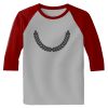 Raglan 3/4 Roundneck Shirt (Gray Body) Thumbnail