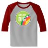 Raglan 3/4 Roundneck Shirt (Gray Body) Thumbnail