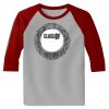 Raglan 3/4 Roundneck Shirt (Gray Body) Thumbnail