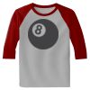 Raglan 3/4 Roundneck Shirt (Gray Body) Thumbnail