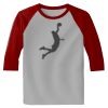 Raglan 3/4 Roundneck Shirt (Gray Body) Thumbnail