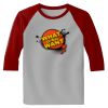 Raglan 3/4 Roundneck Shirt (Gray Body) Thumbnail