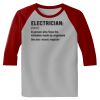 Raglan 3/4 Roundneck Shirt (Gray Body) Thumbnail